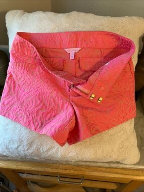 Lilly Pulitzer Coral Pink Quilted Shorts
